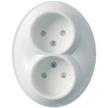 Vägguttag 2-vägs Ojordat Renova Schneider Electric